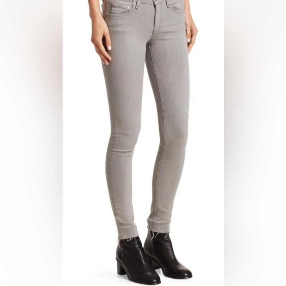 Rag & Bone | Grey ankle skinny mid rise raw edge women’s sz 32 extra lar… - Picture 3 of 15